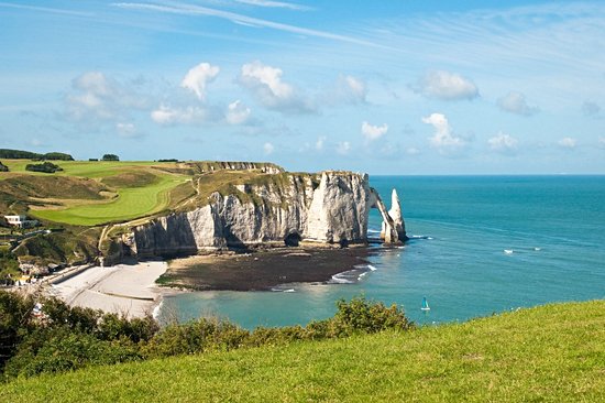 La plage d’Étretat