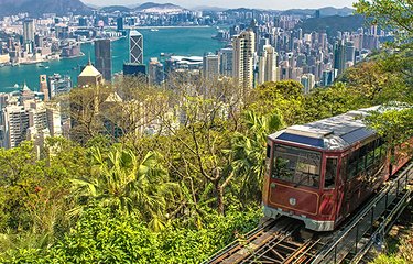 Le pic Victoria, île de Hong Kong