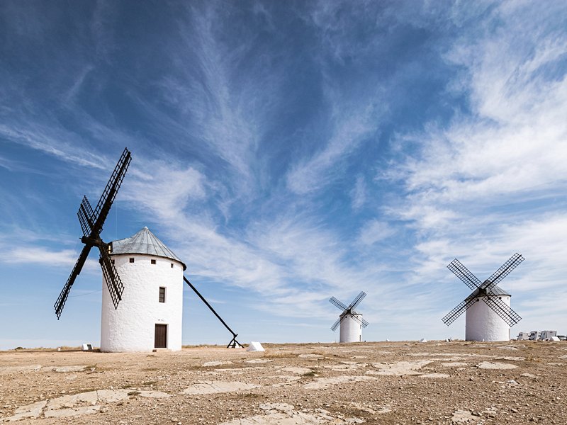 Les moulins de la Mancha