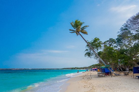 Playa blanca d'isla Baru