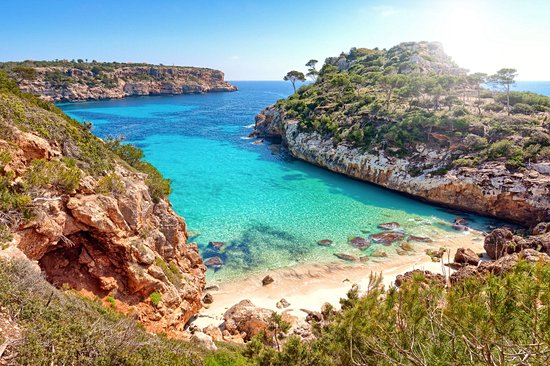 La plage de Caló des Moro