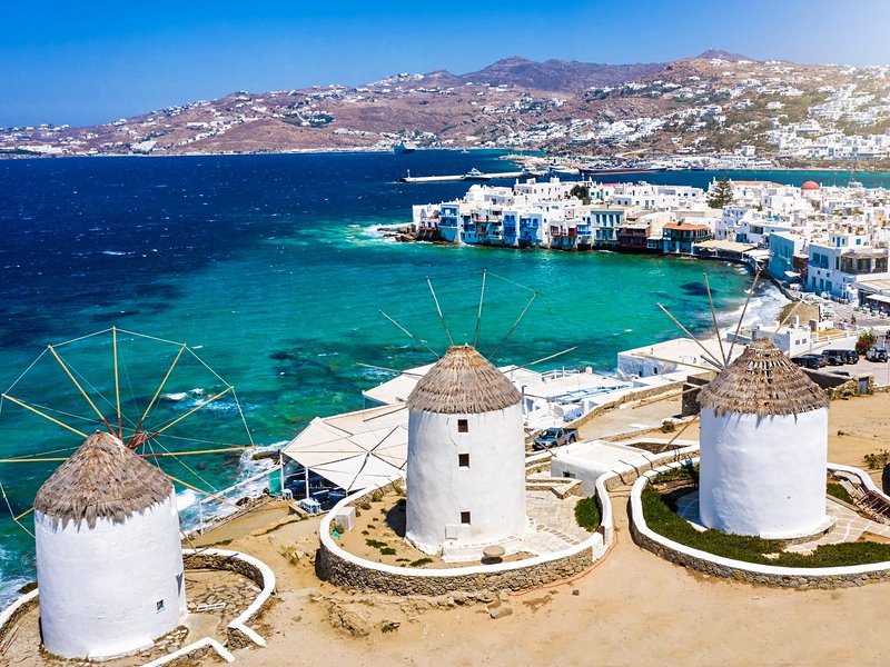 Le village de Chora et le quartier de la petite Venise