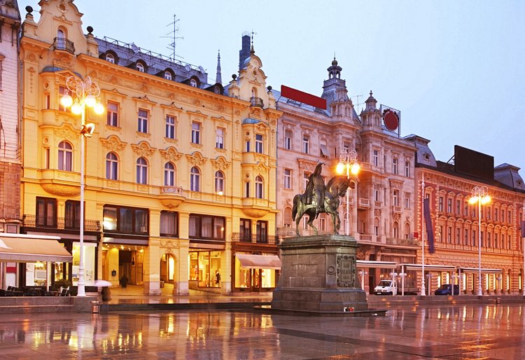 La place Ban-Jelačić et la rue Ilica