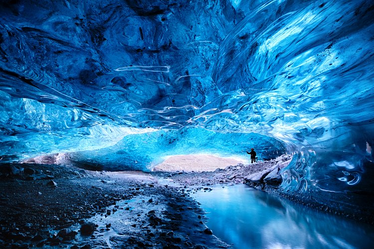 ISLANDE<br />Grottes de glace de Vatnajokull