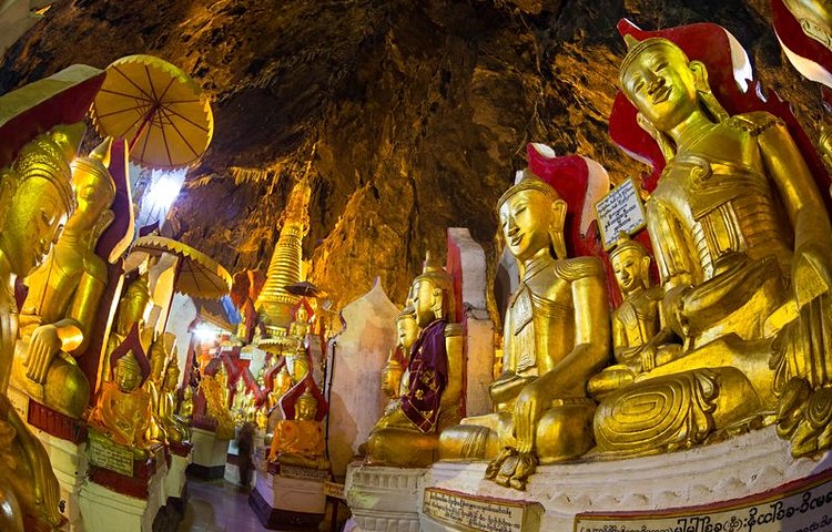 Les caves de Pindaya