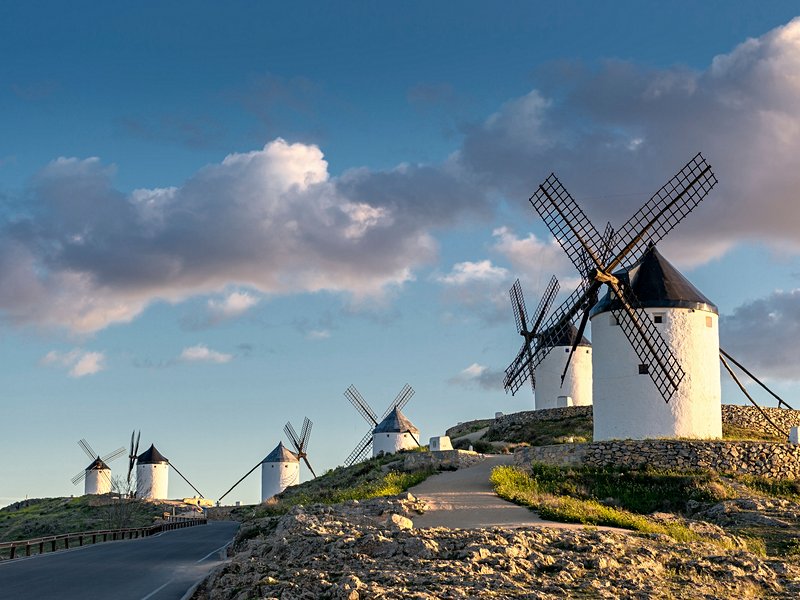Les moulins de la Mancha