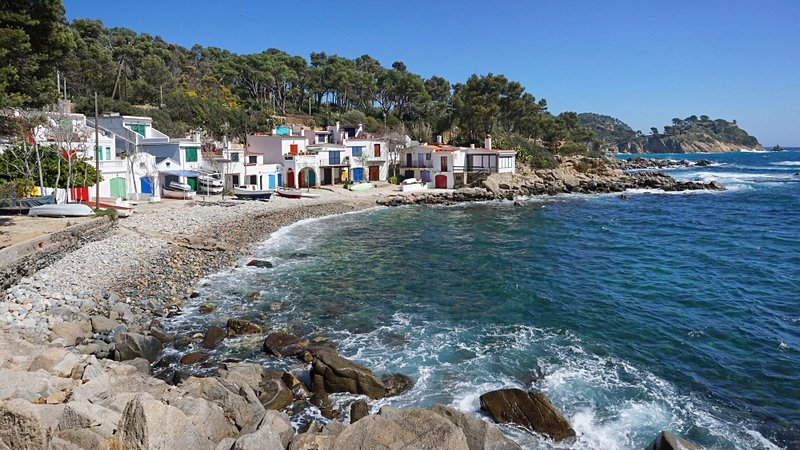 plage La cala S’Alguer à Palamos