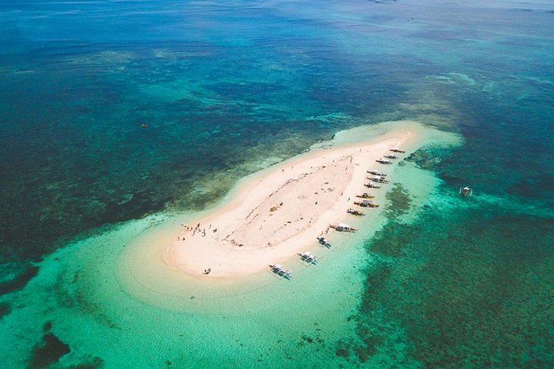 plage Naked Island à Siargao