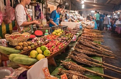 Marché au Laos