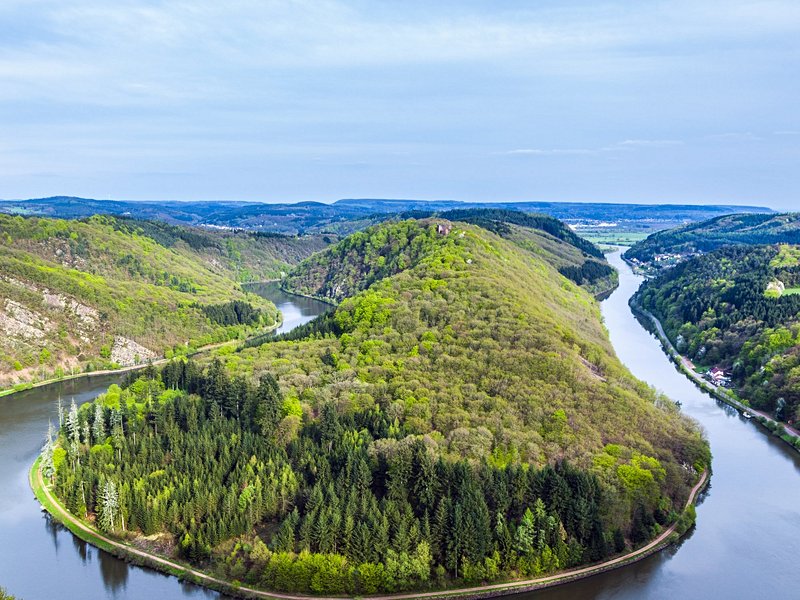 La rando funambule : le chemin des cimes de la Saarschleife