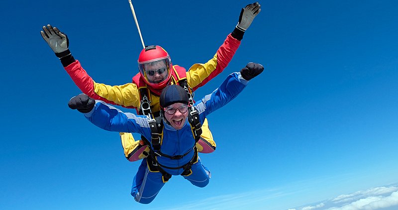 Sauter en parachute en tandem