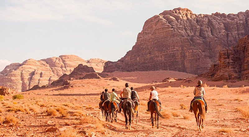 Suivre la trace de Lawrence d'Arabie à cheval