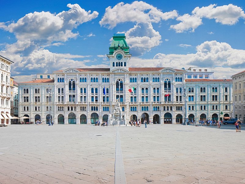 La piazza Unità d'Italia