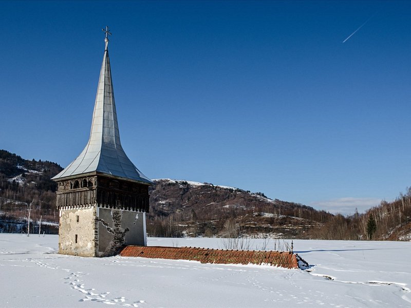Les ruines fières du village de Geamana