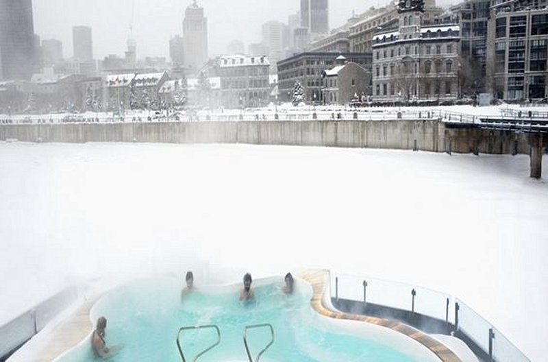 Se détendre dans les bains chauds
