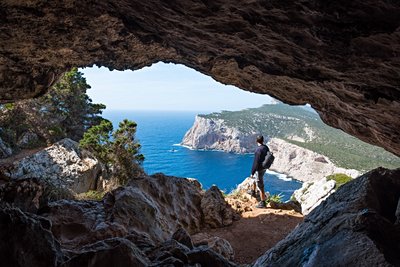 Randonneur en Sardaigne