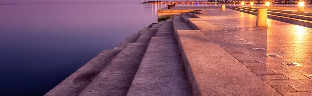 L’orgue marine au coucher du soleil