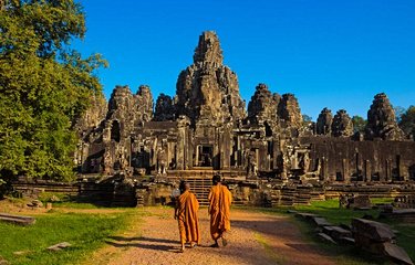 Les moines du temple Bayon 