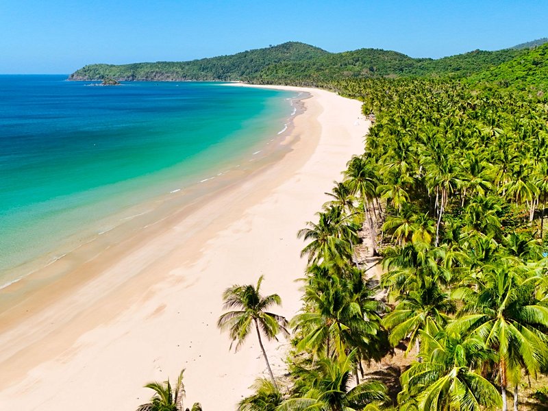 Se détendre sur la plage de Nacpan