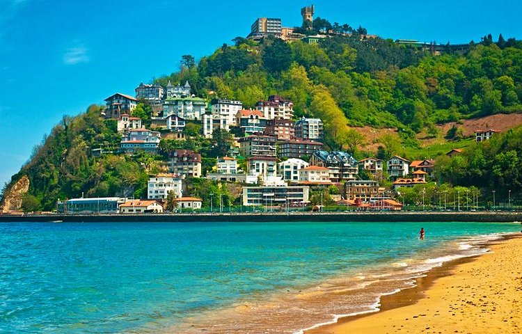 La plage de San Sebastian