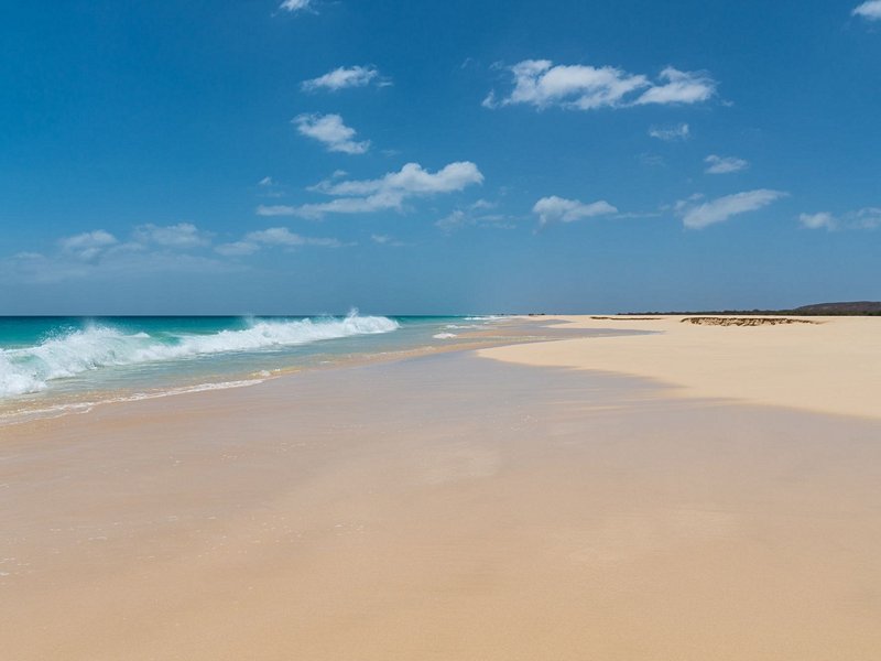 Plage de Santa Monica, île de Boa Vista