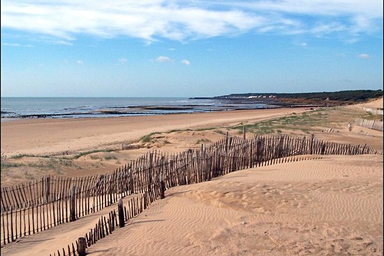 La plage du Veillon à Talmont Saint Hilaire