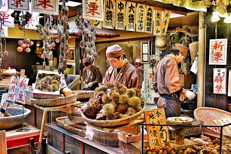Le marché culinaire de Nishiki