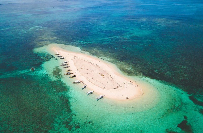 plage Naked Island à Siargao