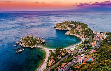 La ville côtière de Taormine