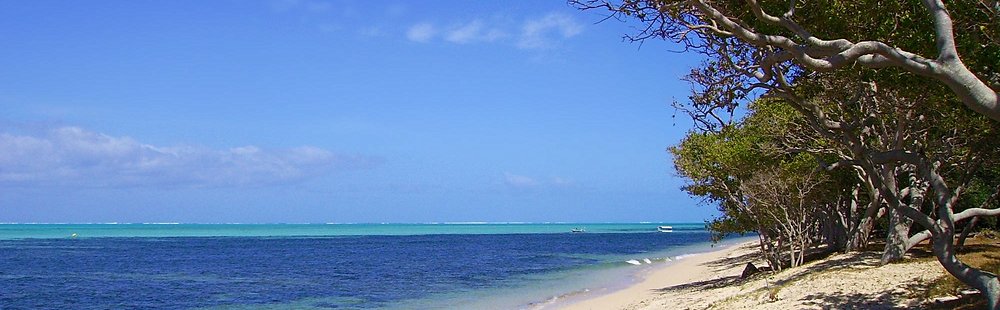 La plage de Poé sur la Grande Terre