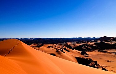 Les dunes du parc national du Tassili