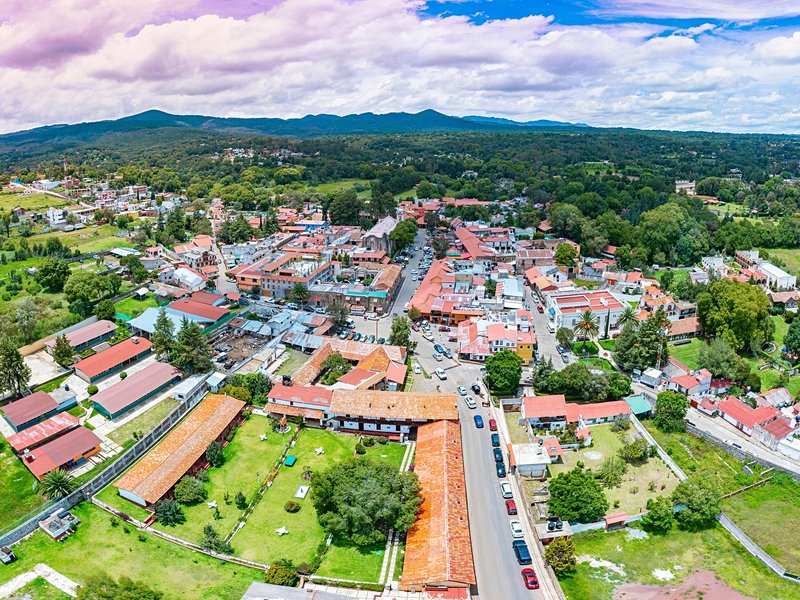Le village Huasca de Ocampo