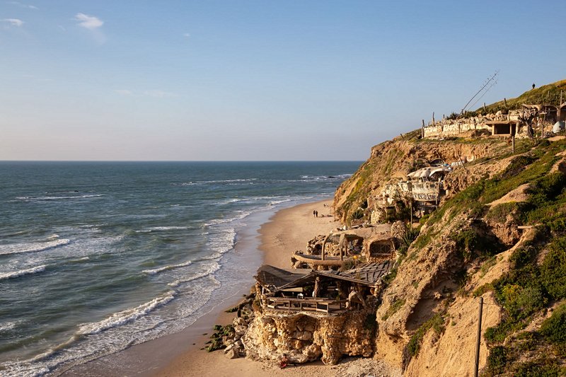 plage Apollonia, Herzliya, Méditerranée