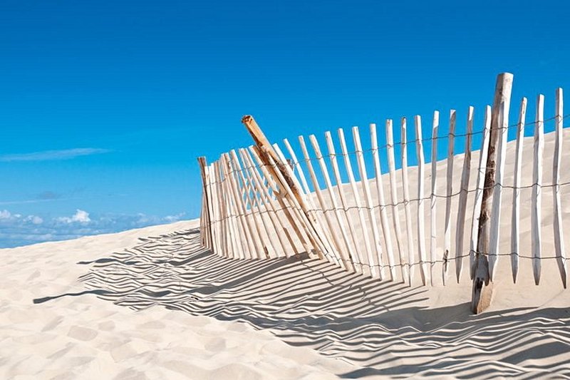 plage Pyla-sur-Mer : vue sur la dune et le banc d'Arguin