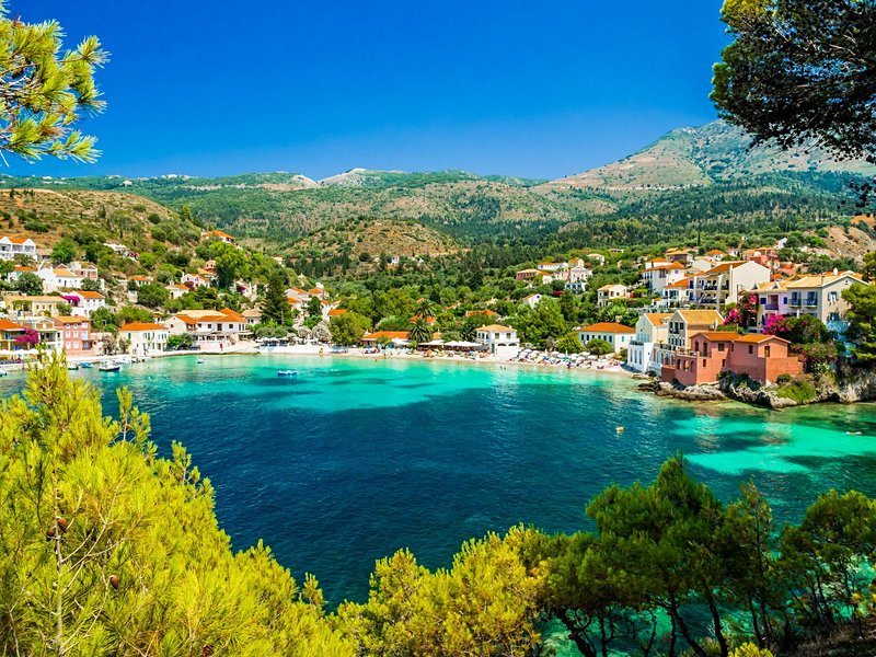 Les petits villages d'Assos et de Fiskardo
