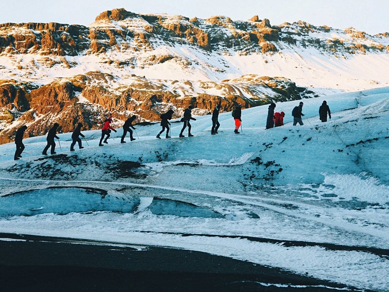 Randonnée vers le glacier Sólheimajökull
