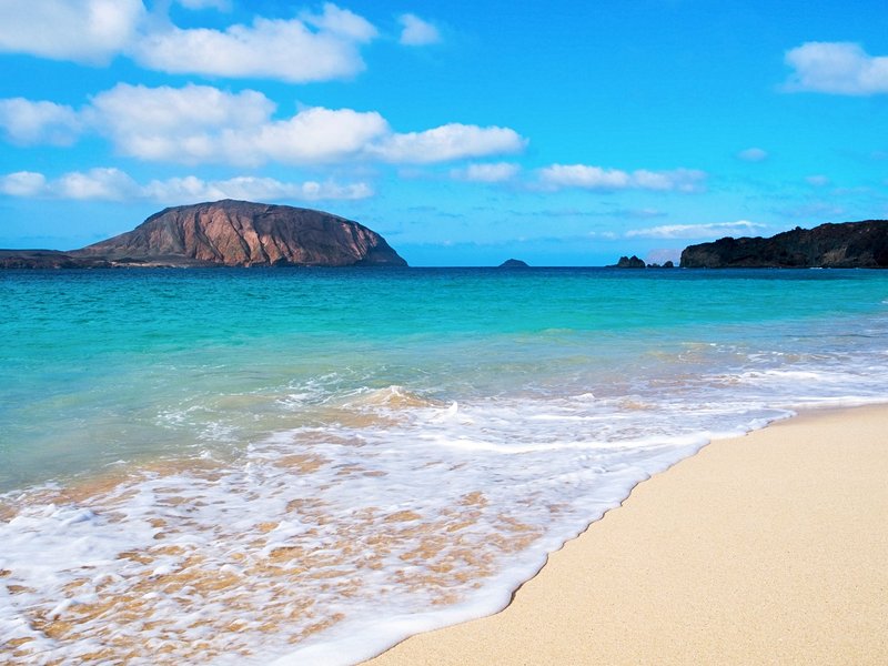 La playa de las Conchas à la Graciosa