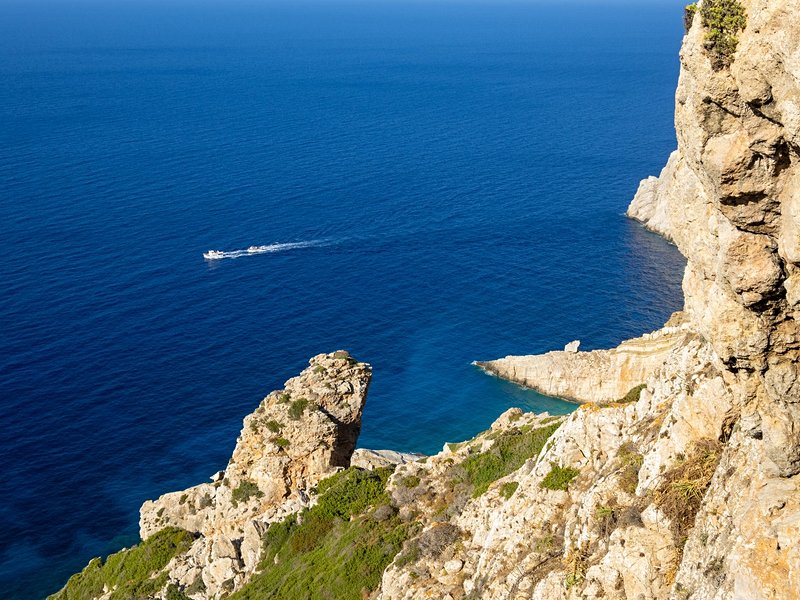 Chora la capitale, sur son éperon rocheux