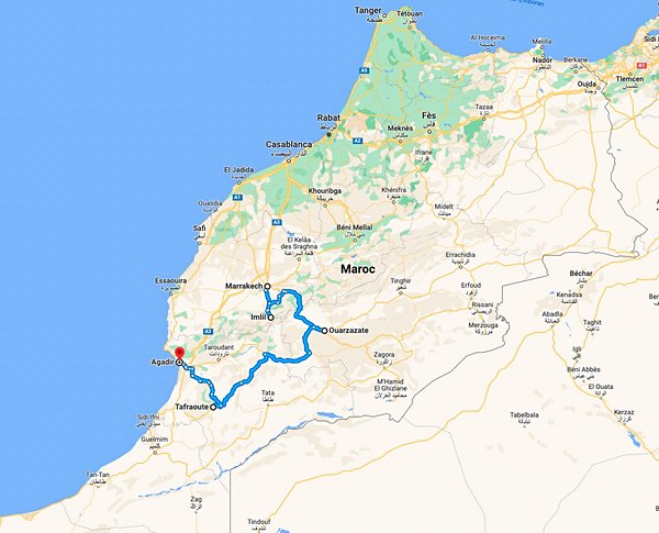itineraire Maroc 10 jours
