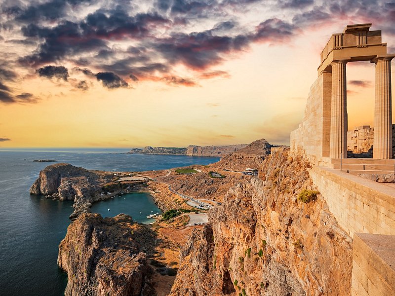 Le site antique de Kamiros et l’acropole de Rhodes