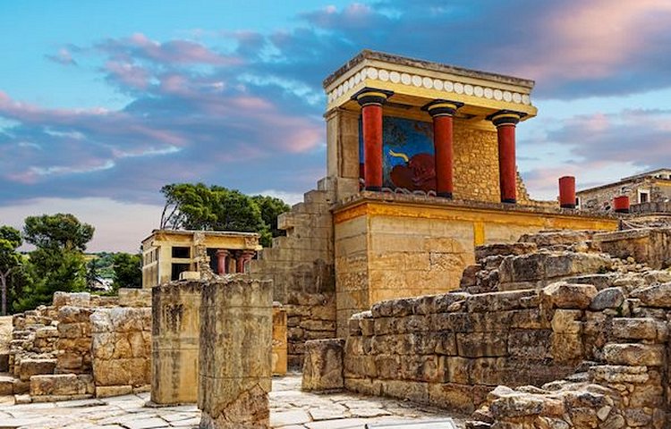 Le temple de Knossos à Héraklion