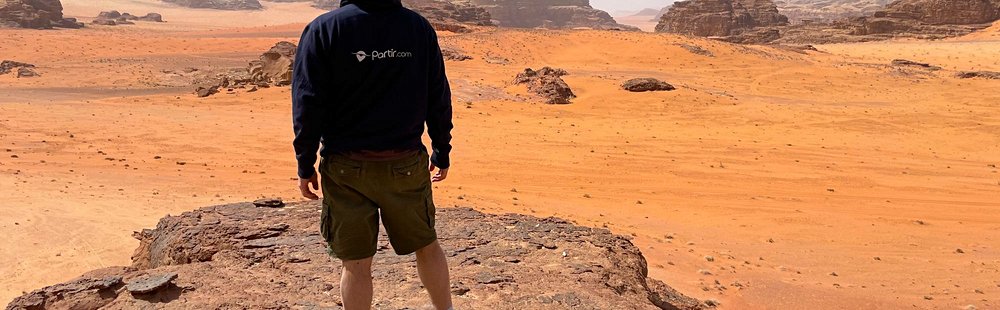 Admirer le coucher de soleil sur le Wadi Rum