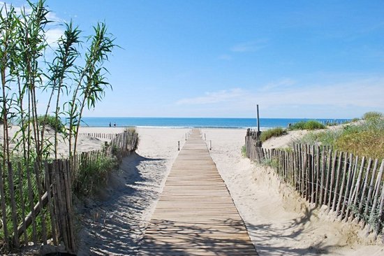 La plage du Petit Travers à Carnon