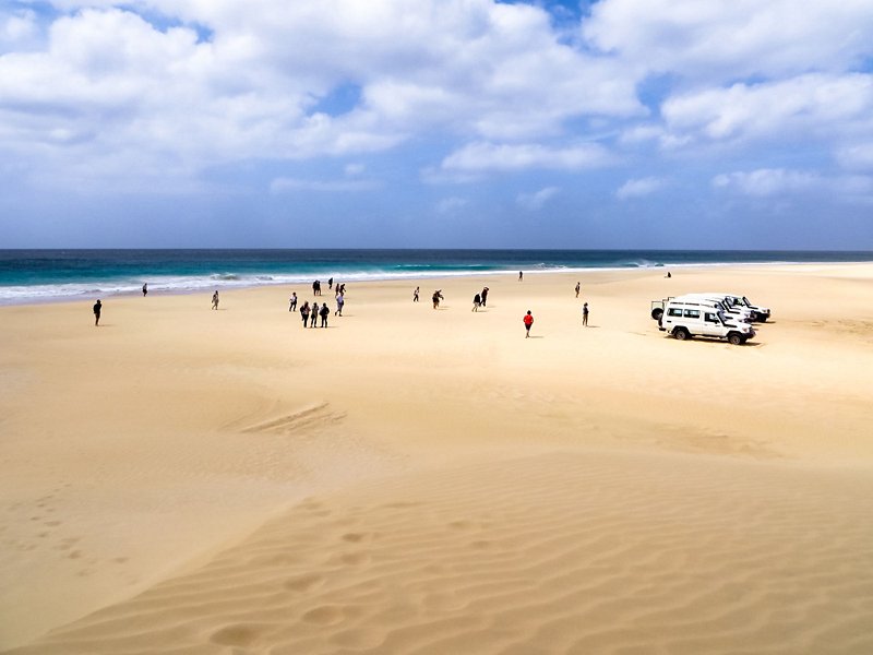 Plage de Santa Monica, île de Boa Vista