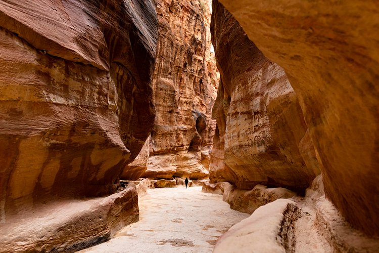 A travers le Siq, ou l'ultime chemin vers la ville de Petra