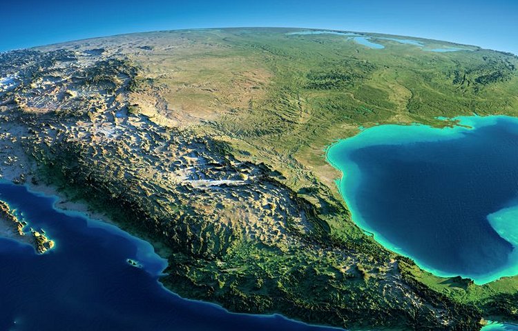 Le Mexique, vue du ciel
