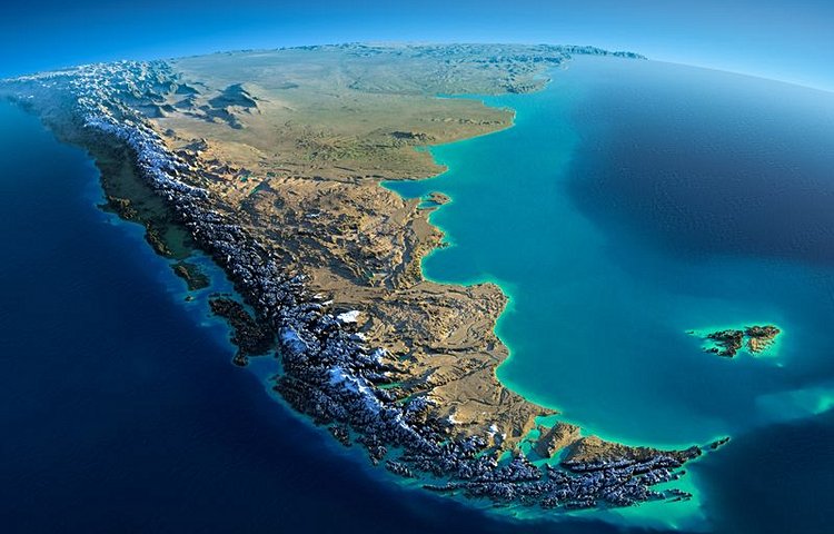 Le Chili, vue du ciel