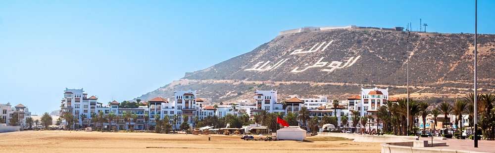 La plage d'Agadir