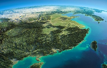 La Chine, vue du ciel