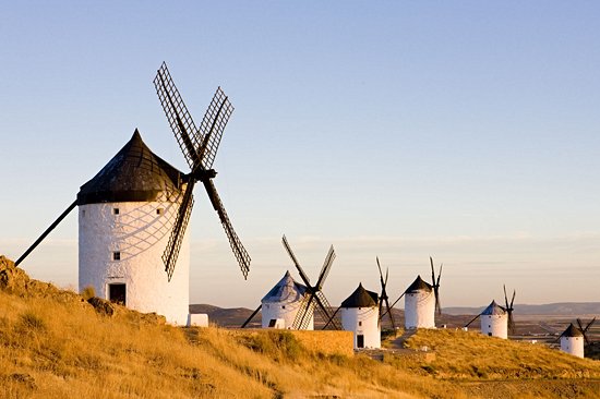 Les moulins de la Mancha